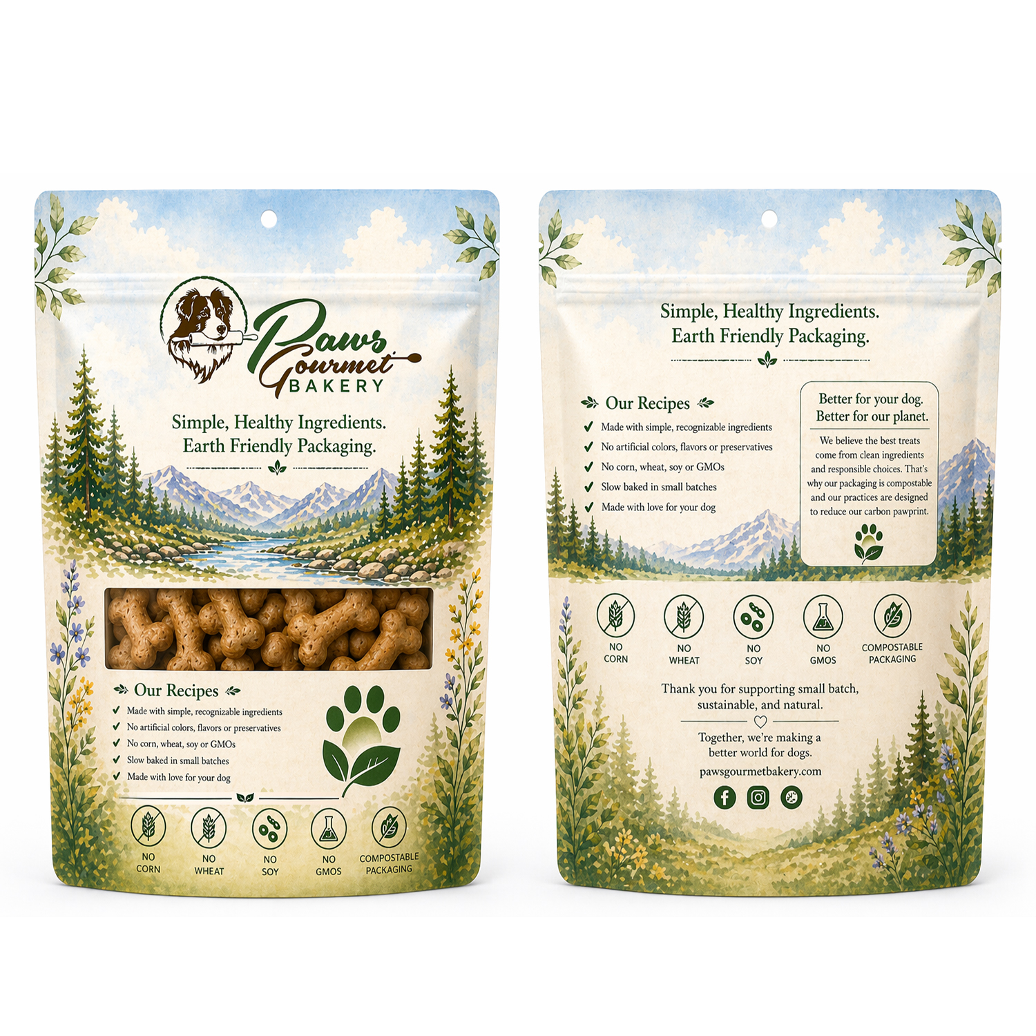 Design Emballage par ErrAr pour Paws Gourmet Bakery | Design #37191206
