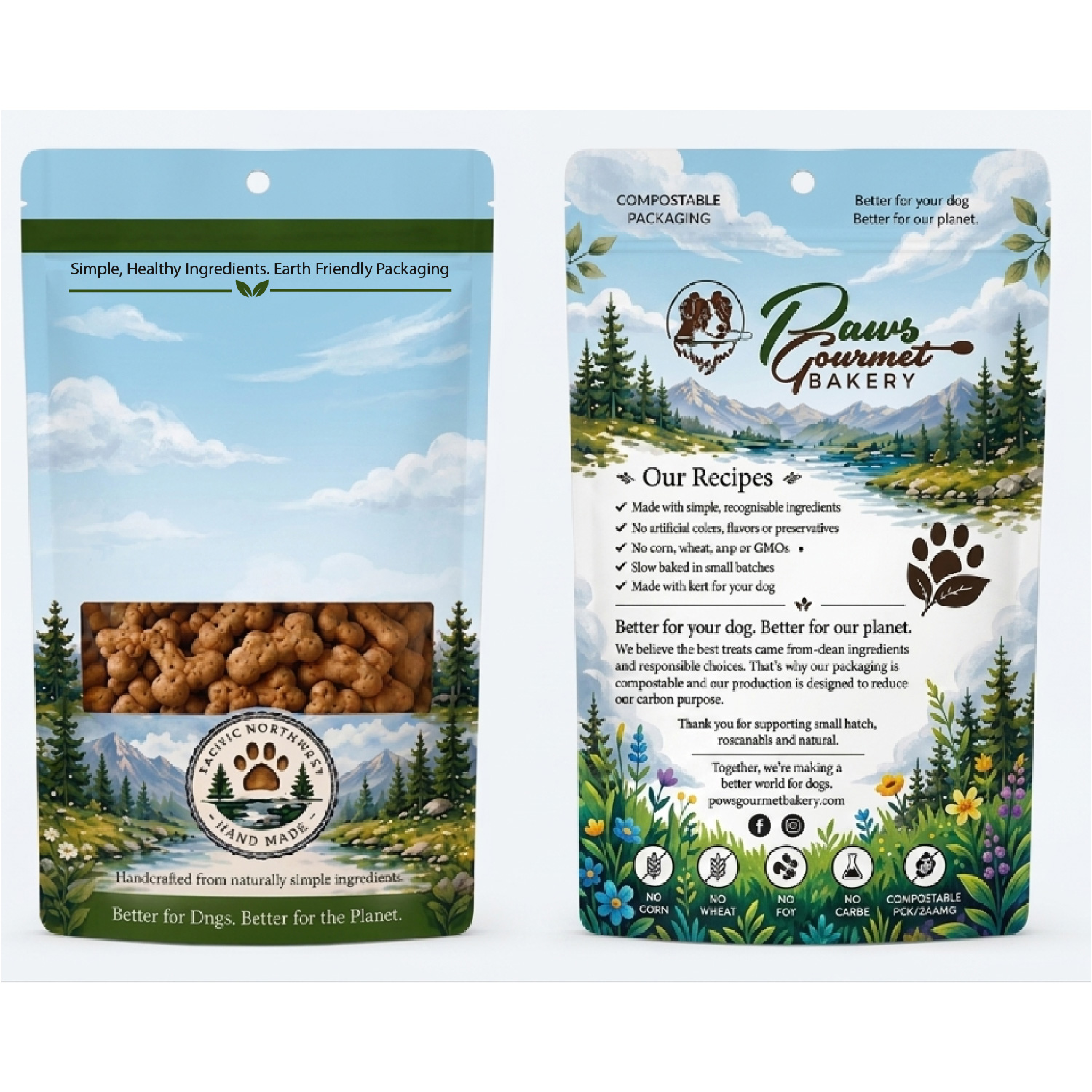 Design Emballage par ErrAr pour Paws Gourmet Bakery | Design #37191710