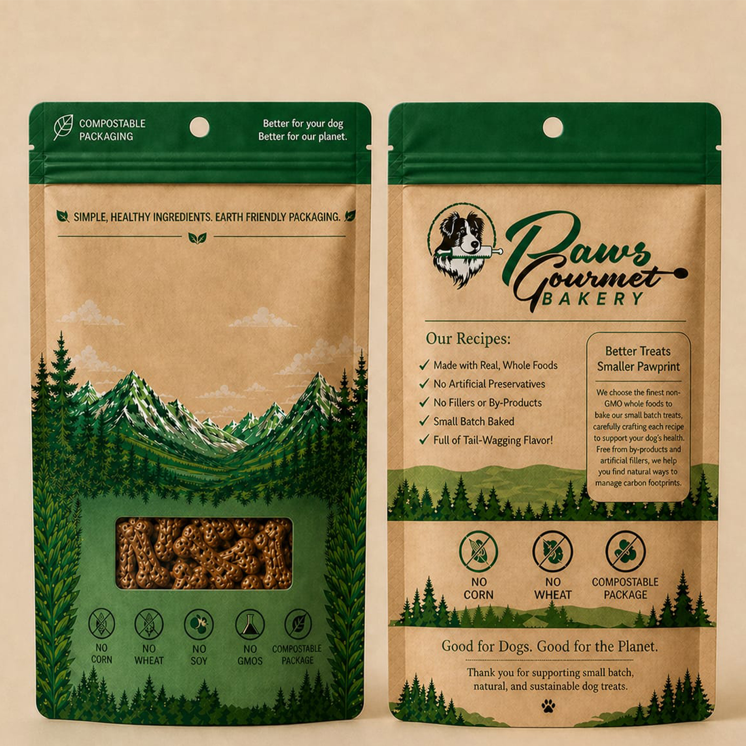 Design Emballage par ErrAr pour Paws Gourmet Bakery | Design #37194413