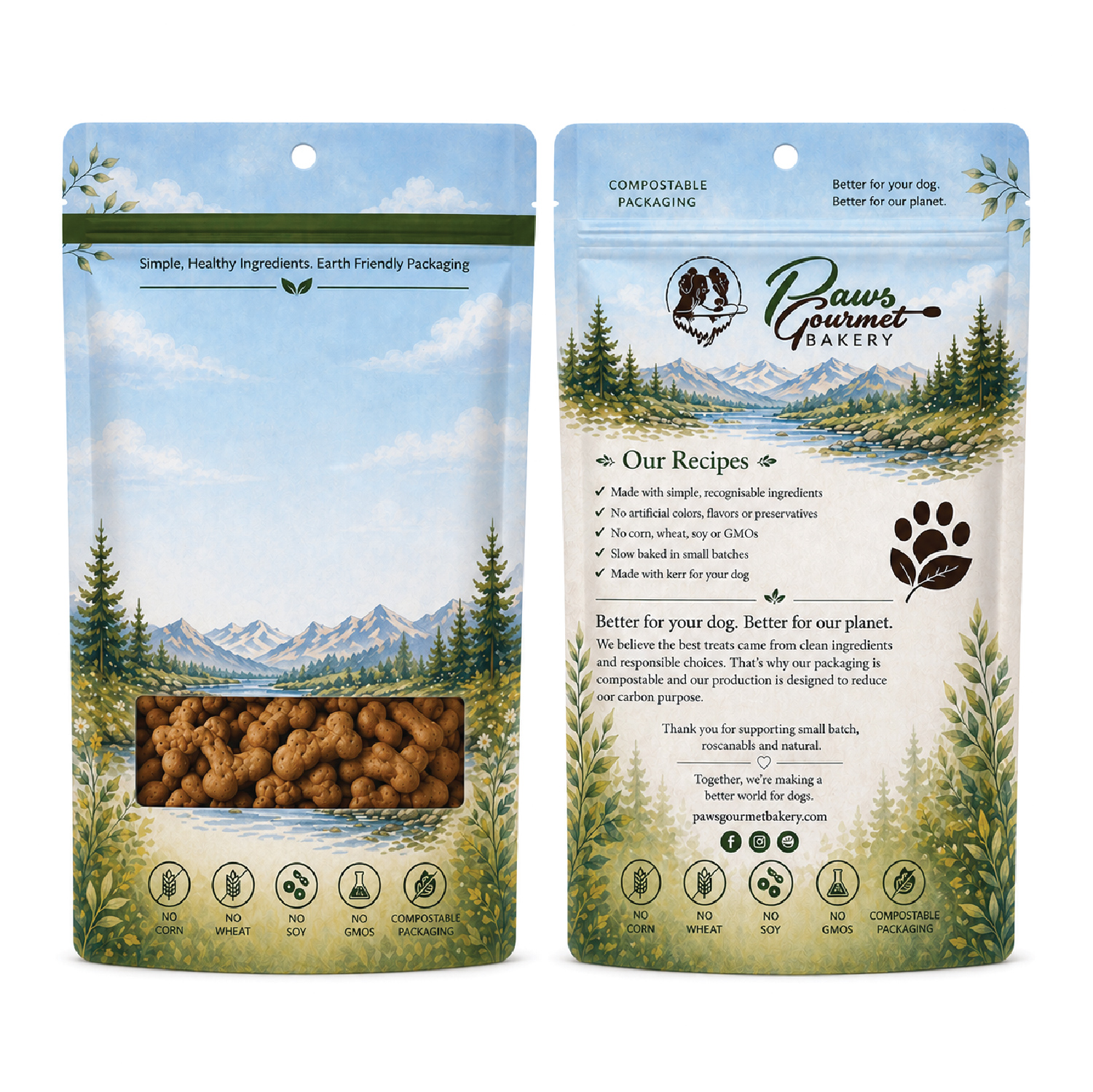 Packaging Design by ErrAr for Paws Gourmet Bakery | Design #37208300
