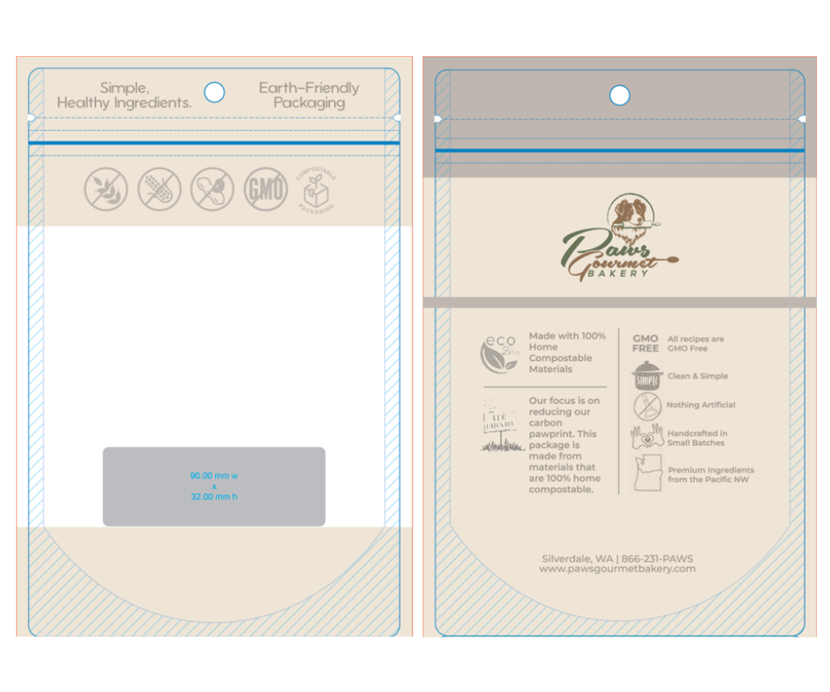 Design Emballage par Lezette_G pour Paws Gourmet Bakery | Design #37165590