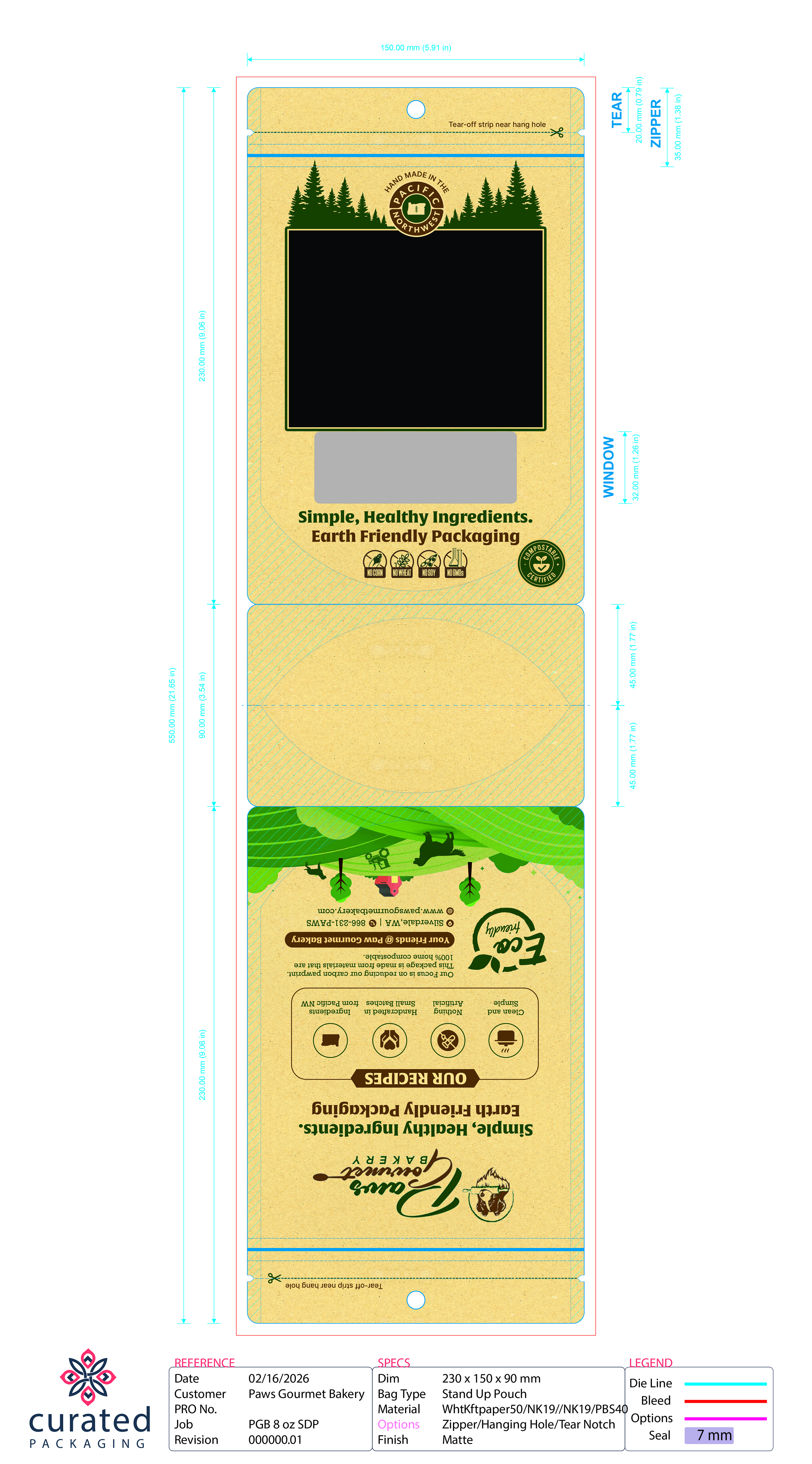 Design Emballage par SAI DESIGNS pour Paws Gourmet Bakery | Design #37145479