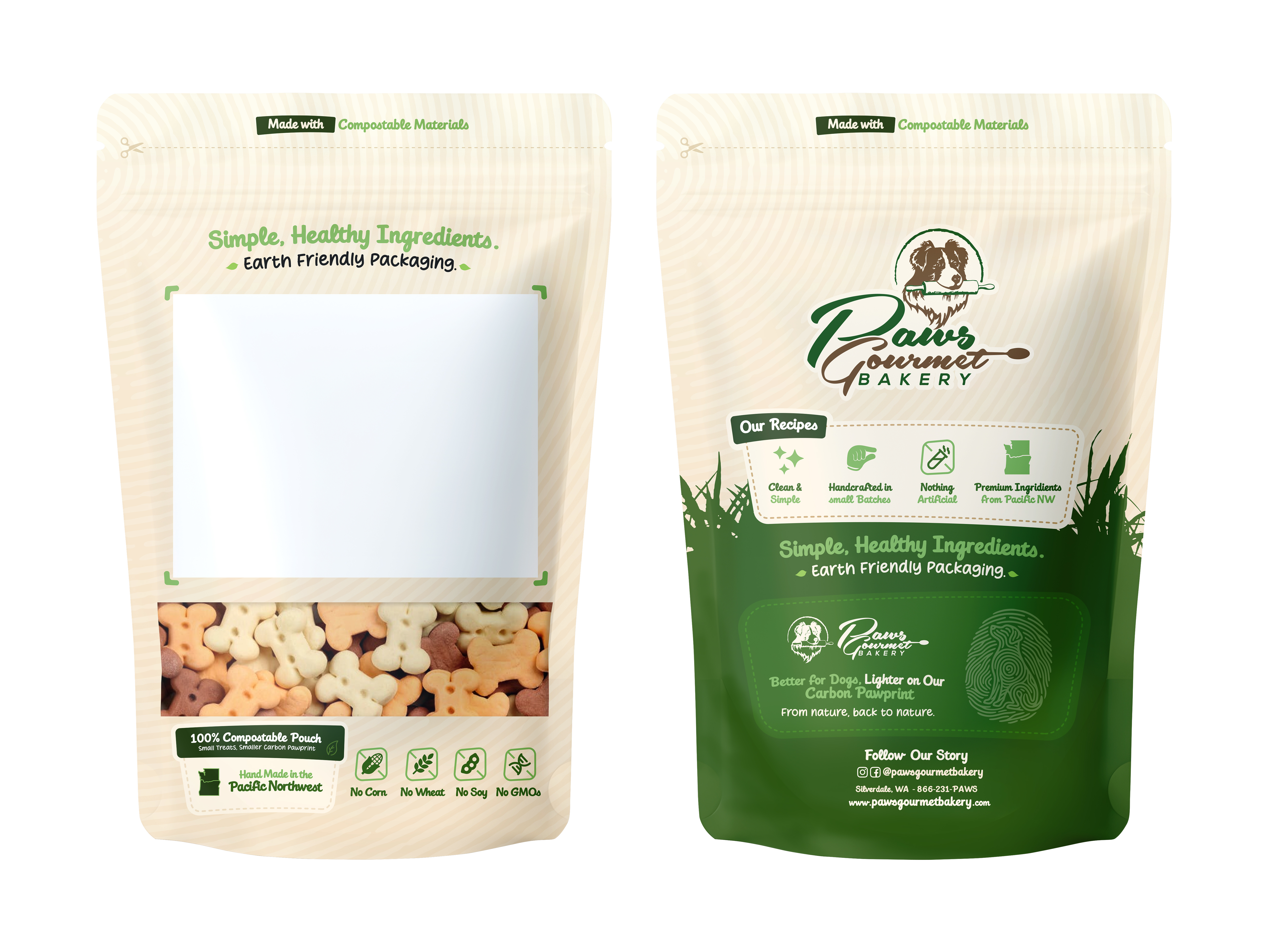 Packaging Design by davidsantacruz7 for Paws Gourmet Bakery | Design #37145538