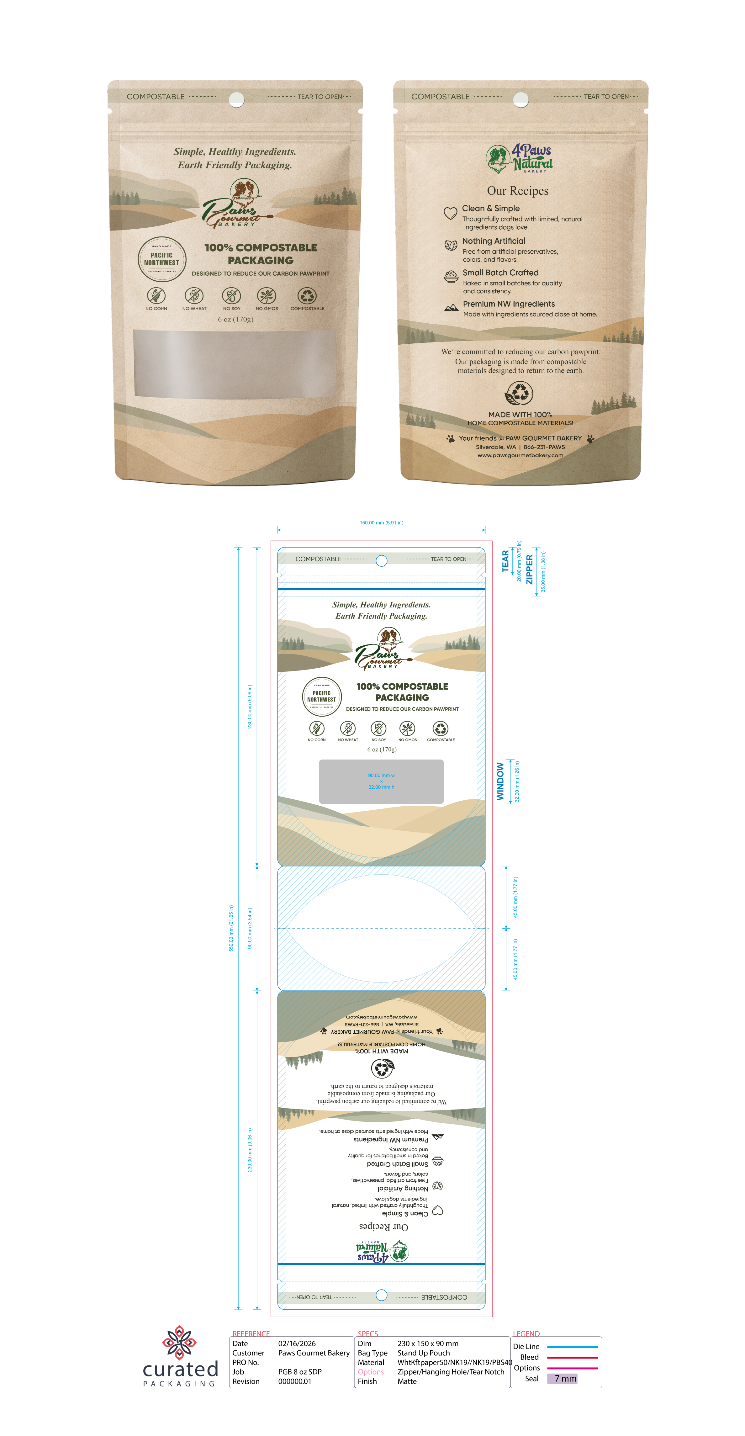 Design Emballage par YhanRose Graphics pour Paws Gourmet Bakery | Design #37150292