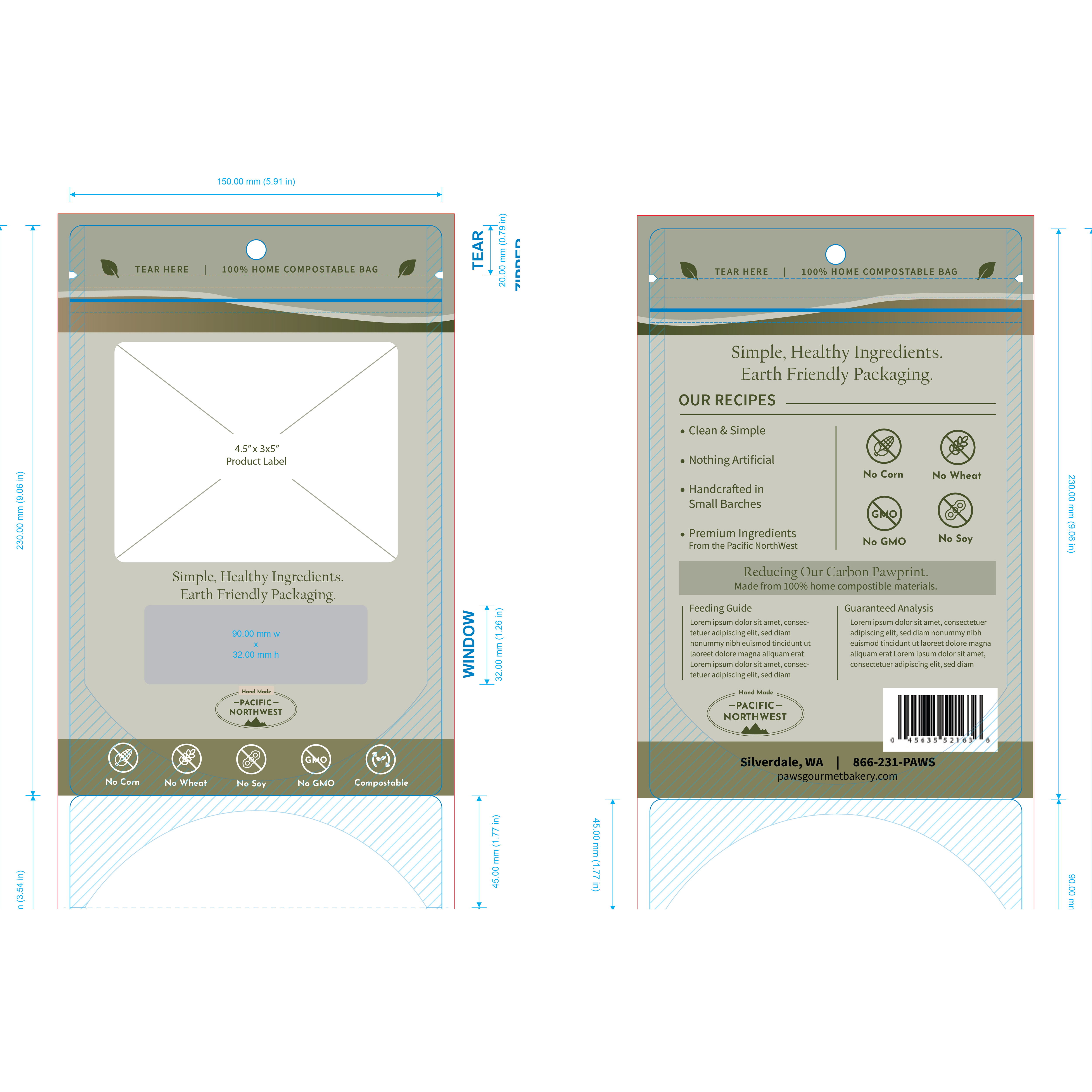 Design Emballage par Javelin Studio pour Paws Gourmet Bakery | Design #37159162