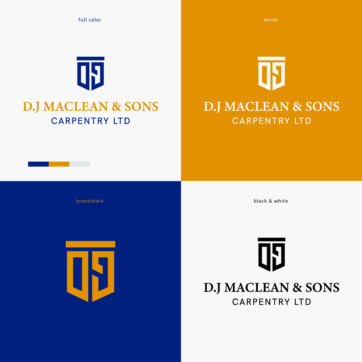 Logo Design by Lammy for D.J MacLean & Sons Carpentry Ltd. | Design #37154730