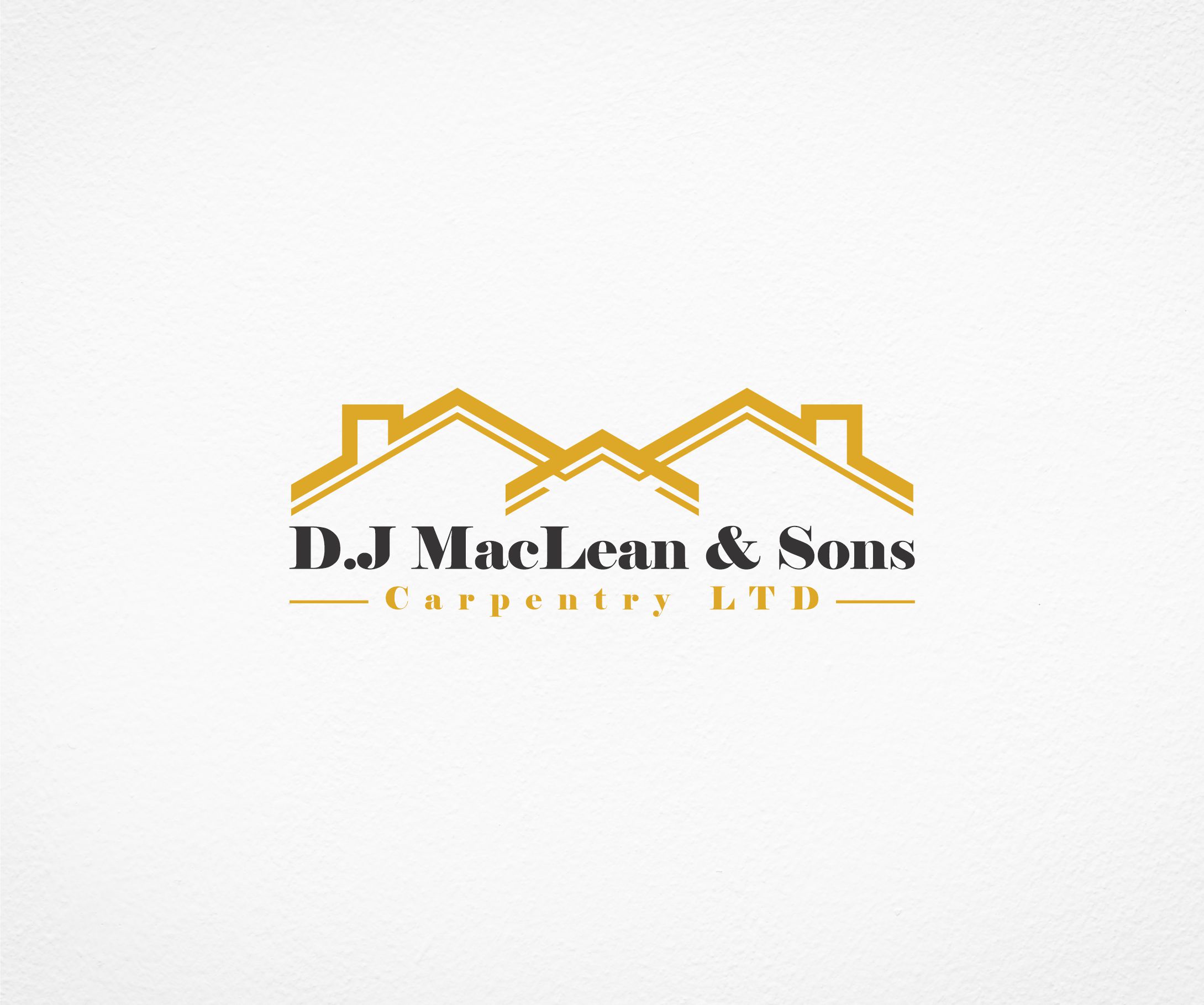 Logo Design by alkaline for D.J MacLean & Sons Carpentry Ltd. | Design #37140973