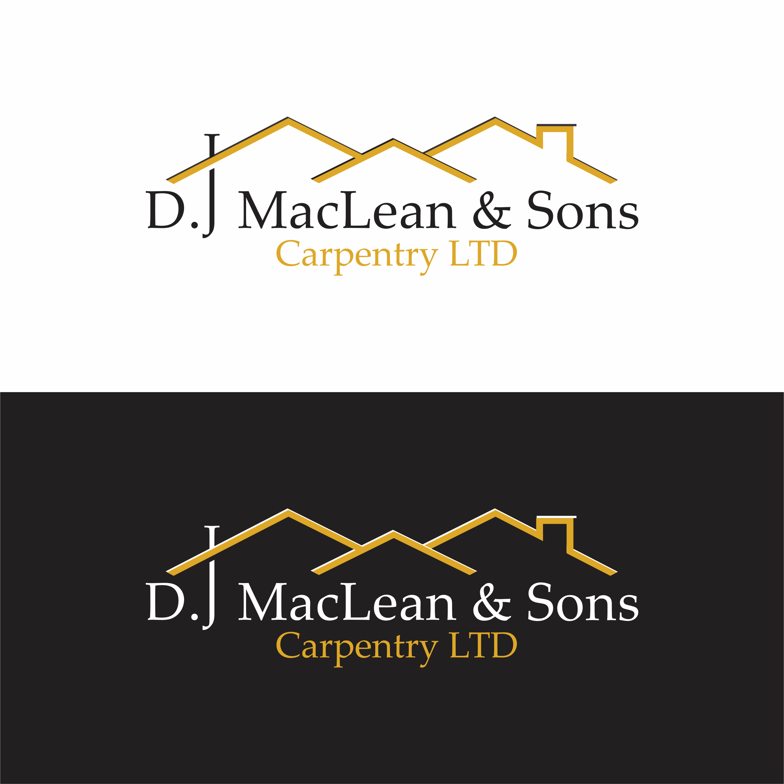 Logo Design by melzh for D.J MacLean & Sons Carpentry Ltd. | Design #37144809