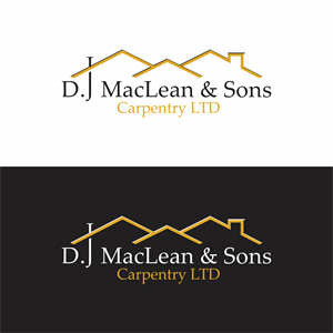 Logo Design by melzh for D.J MacLean & Sons Carpentry Ltd. | Design: #37144809