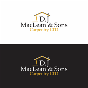 Logo Design by melzh for D.J MacLean & Sons Carpentry Ltd. | Design: #37144843