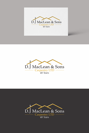 Logo Design by melzh for D.J MacLean & Sons Carpentry Ltd. | Design: #37145386