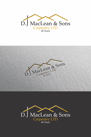 Logo Design by melzh for D.J MacLean & Sons Carpentry Ltd. | Design: #37145387