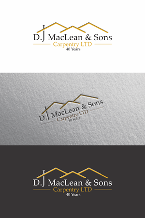 Logo Design by melzh for D.J MacLean & Sons Carpentry Ltd. | Design: #37145388