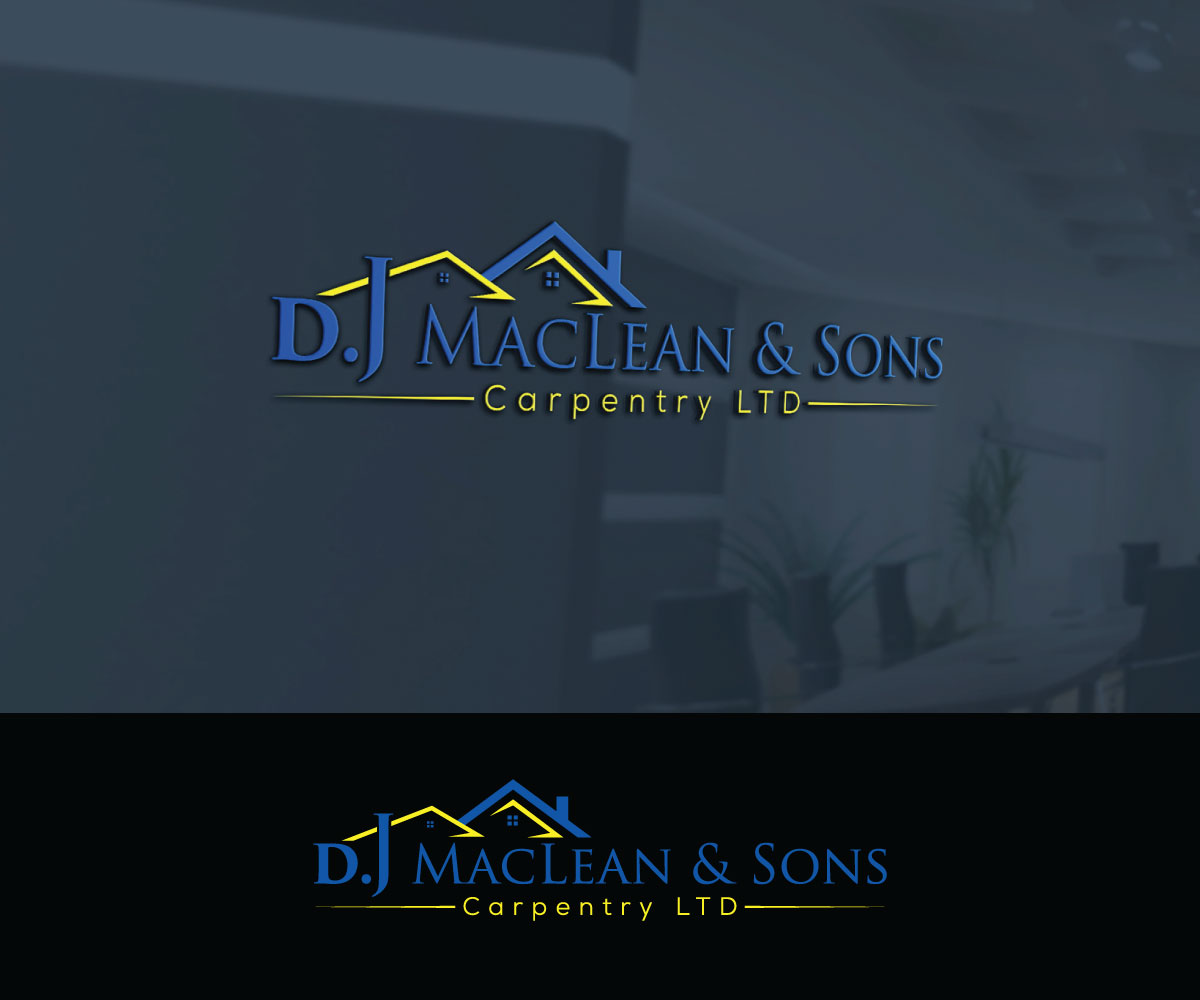 Logo Design by Srk pix!14 for D.J MacLean & Sons Carpentry Ltd. | Design #37139444