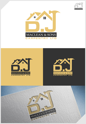 Logo Design by IDesign1606 for D.J MacLean & Sons Carpentry Ltd. | Design: #37141375