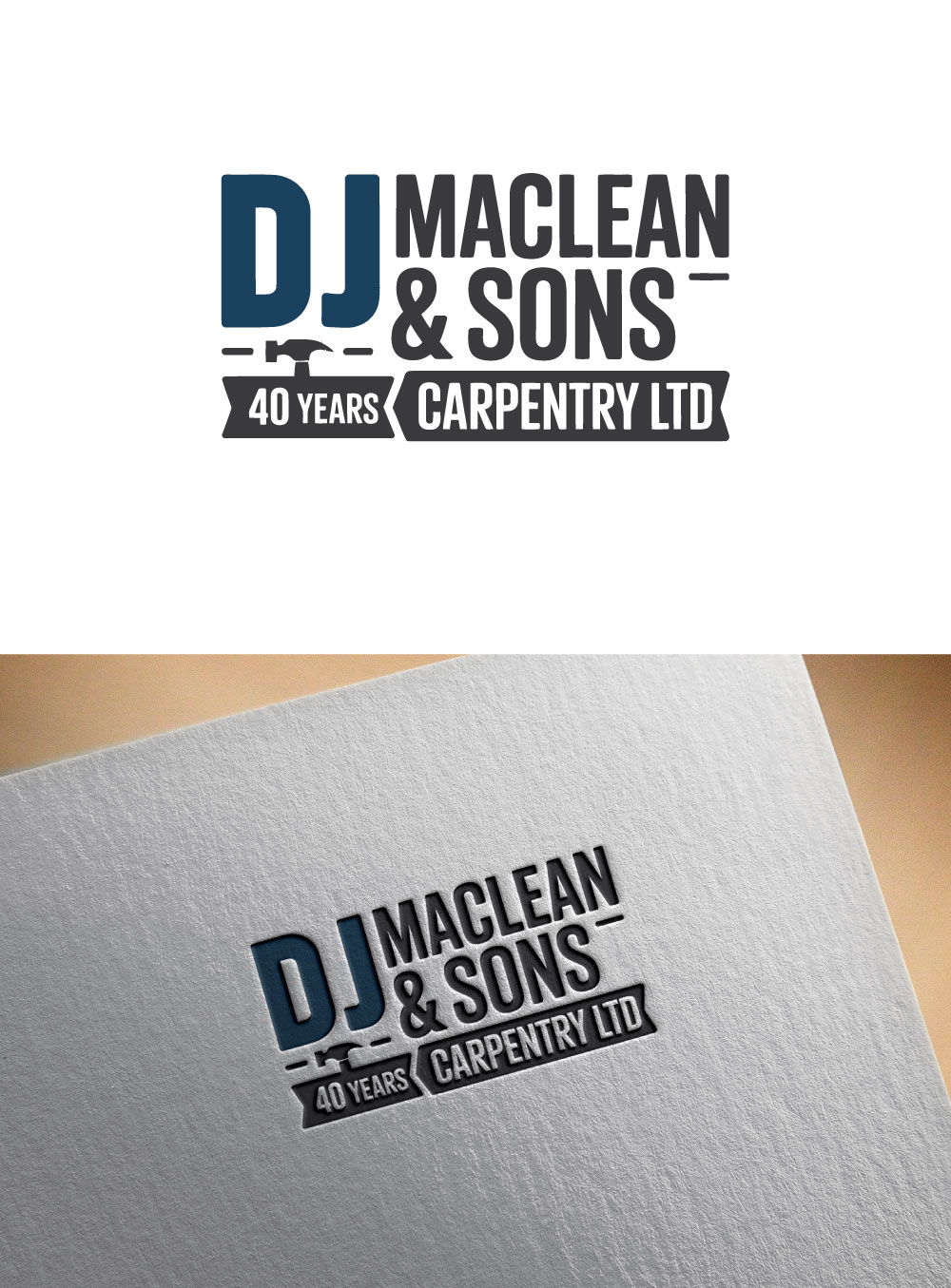 Logo Design by KING JM for D.J MacLean & Sons Carpentry Ltd. | Design #37145732