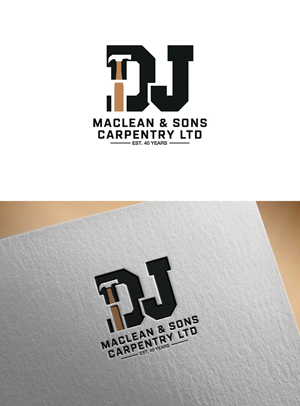 Logo Design by KING JM for D.J MacLean & Sons Carpentry Ltd. | Design: #37145733