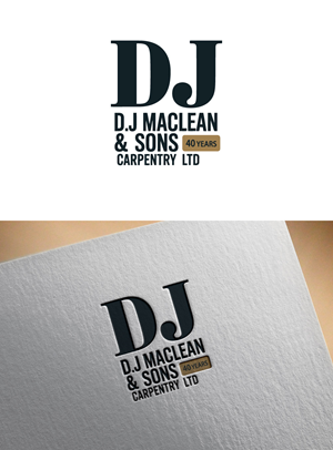 Logo Design by KING JM for D.J MacLean & Sons Carpentry Ltd. | Design: #37145734