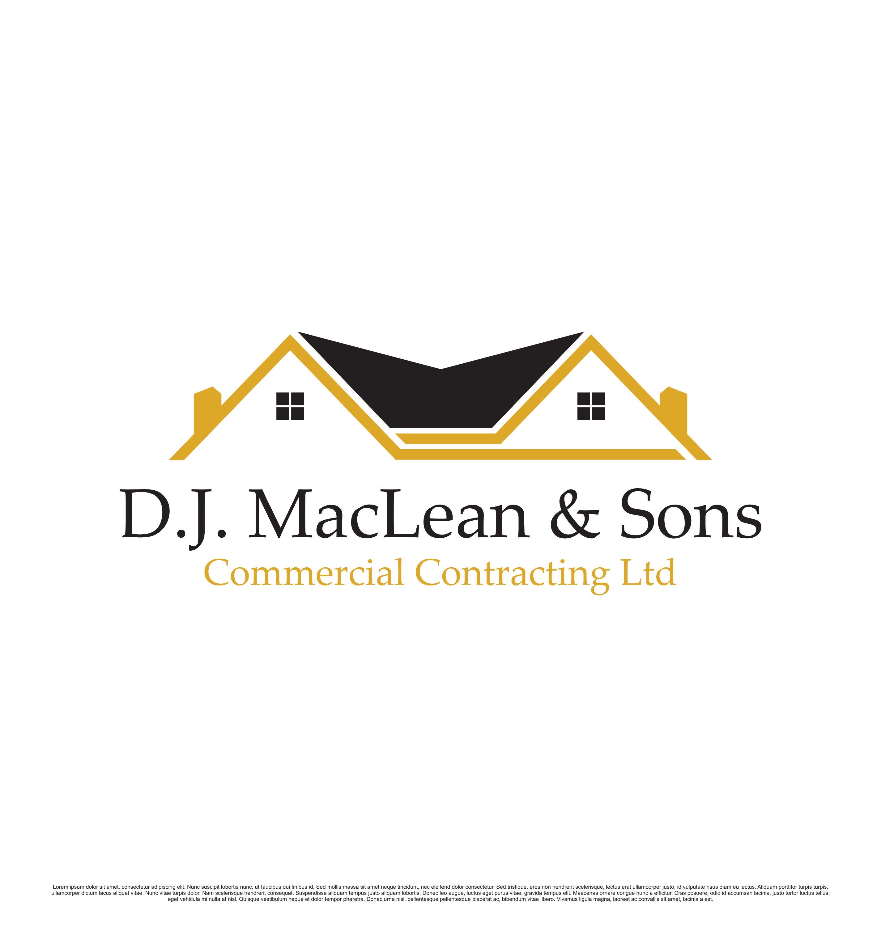 Logo Design by saesean for D.J MacLean & Sons Carpentry Ltd. | Design #37145775