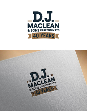 Logo Design by Jonshonkal for D.J MacLean & Sons Carpentry Ltd. | Design: #37141653