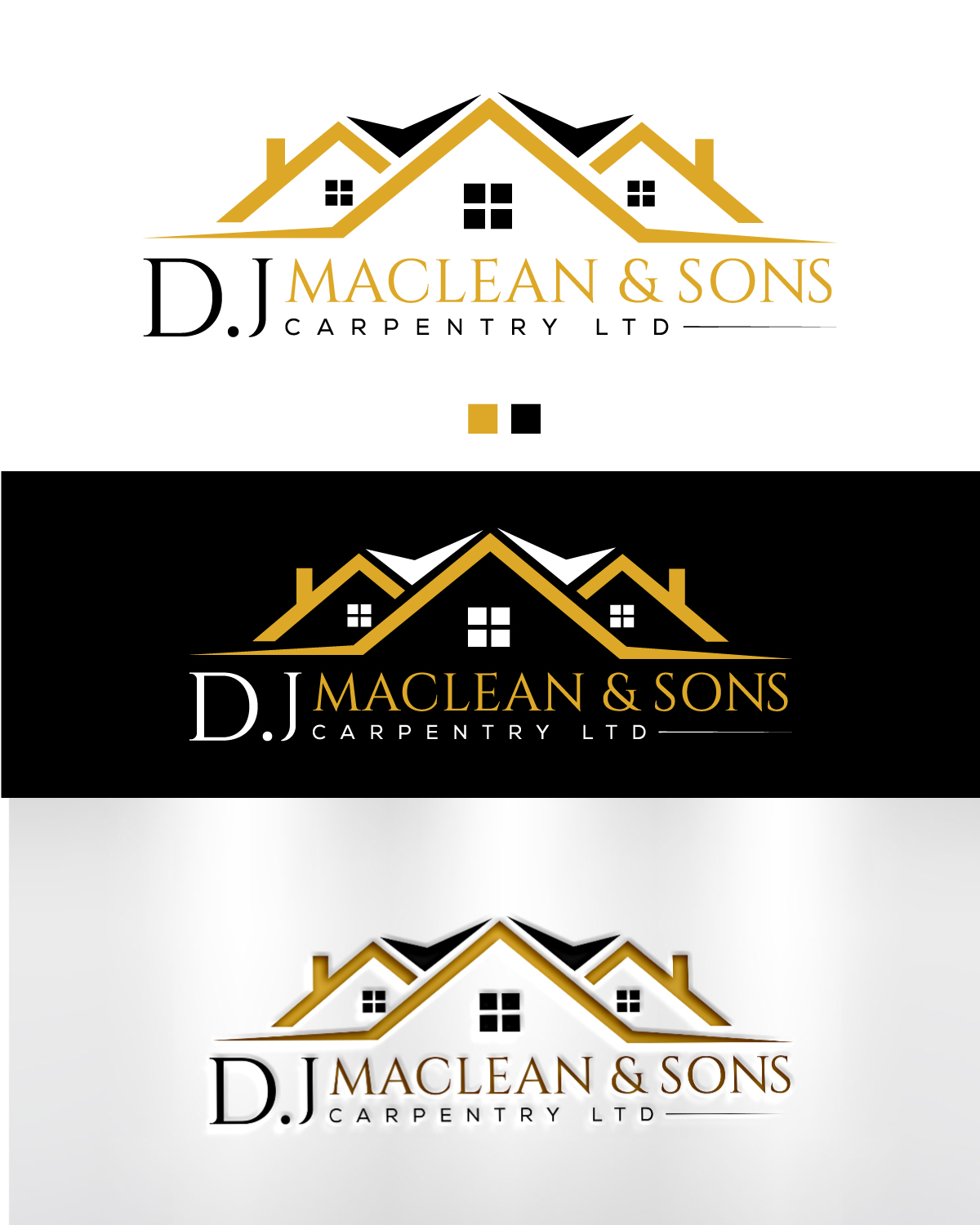 Logo Design by LogoArtisan for D.J MacLean & Sons Carpentry Ltd. | Design #37139479