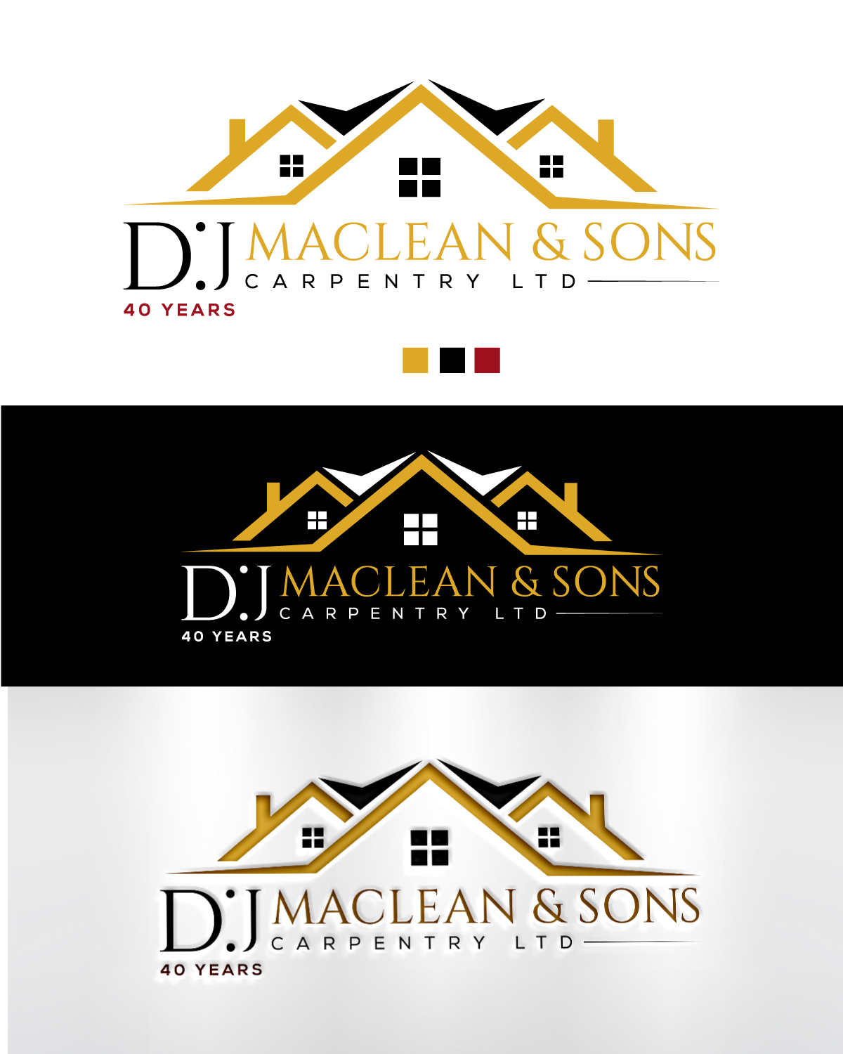 Logo Design by LogoArtisan for D.J MacLean & Sons Carpentry Ltd. | Design #37141145
