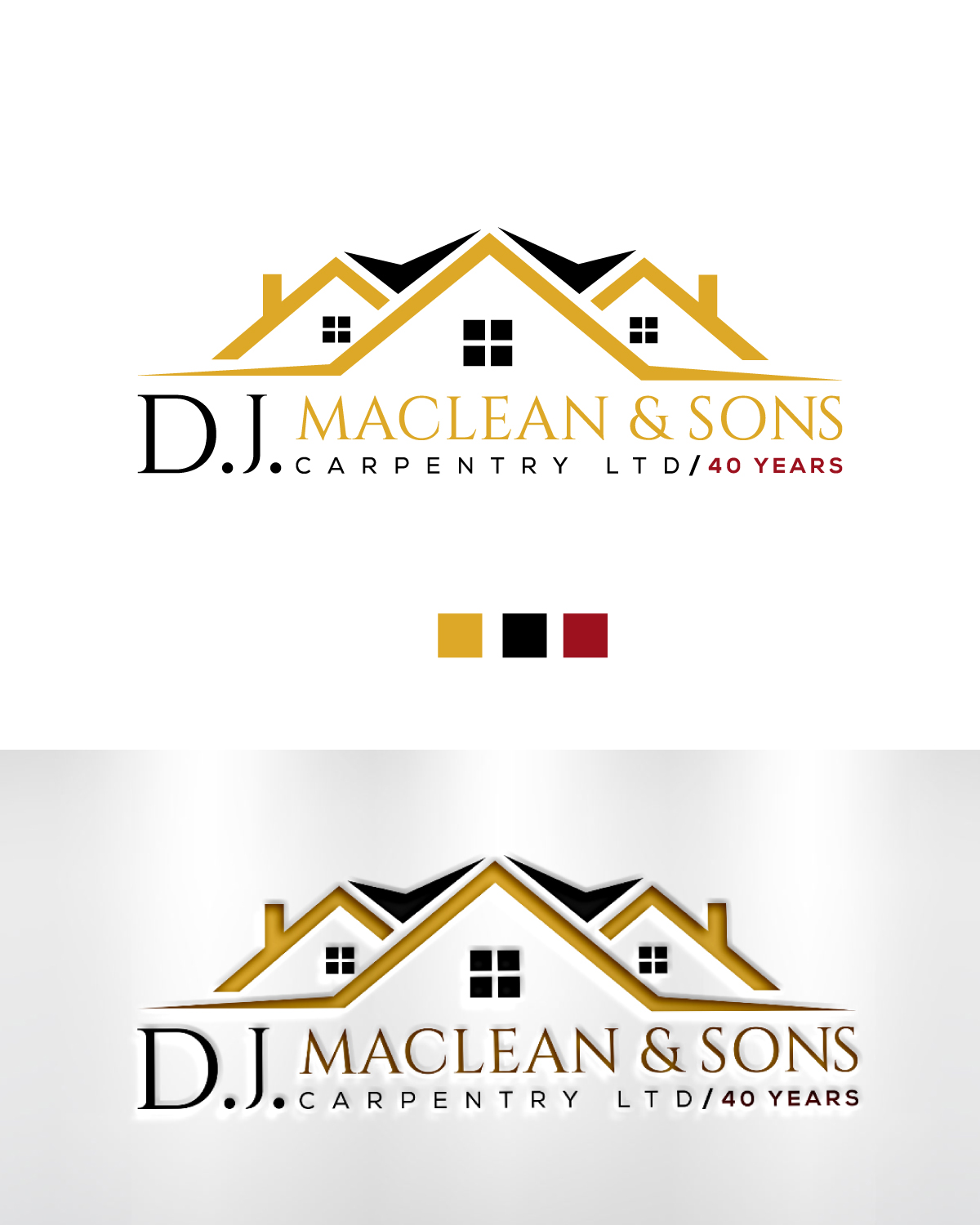 Logo Design by LogoArtisan for D.J MacLean & Sons Carpentry Ltd. | Design #37141146