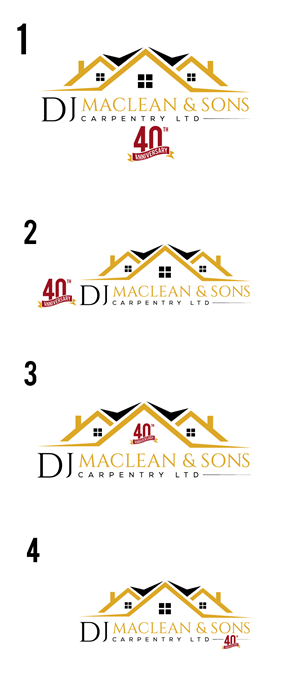 Logo Design by LogoArtisan for D.J MacLean & Sons Carpentry Ltd. | Design: #37143358
