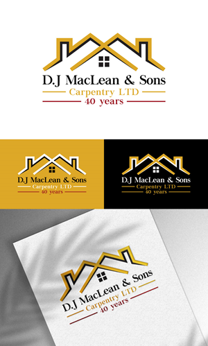 Logo Design by loveqis for D.J MacLean & Sons Carpentry Ltd. | Design: #37143277