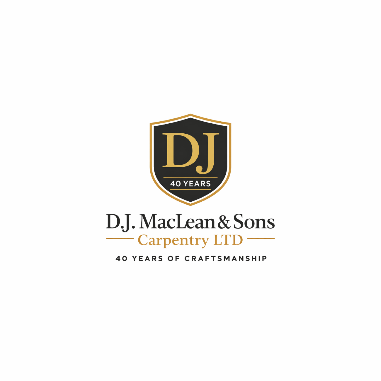 Logo Design by MD Kausar Ali for D.J MacLean & Sons Carpentry Ltd. | Design #37139725