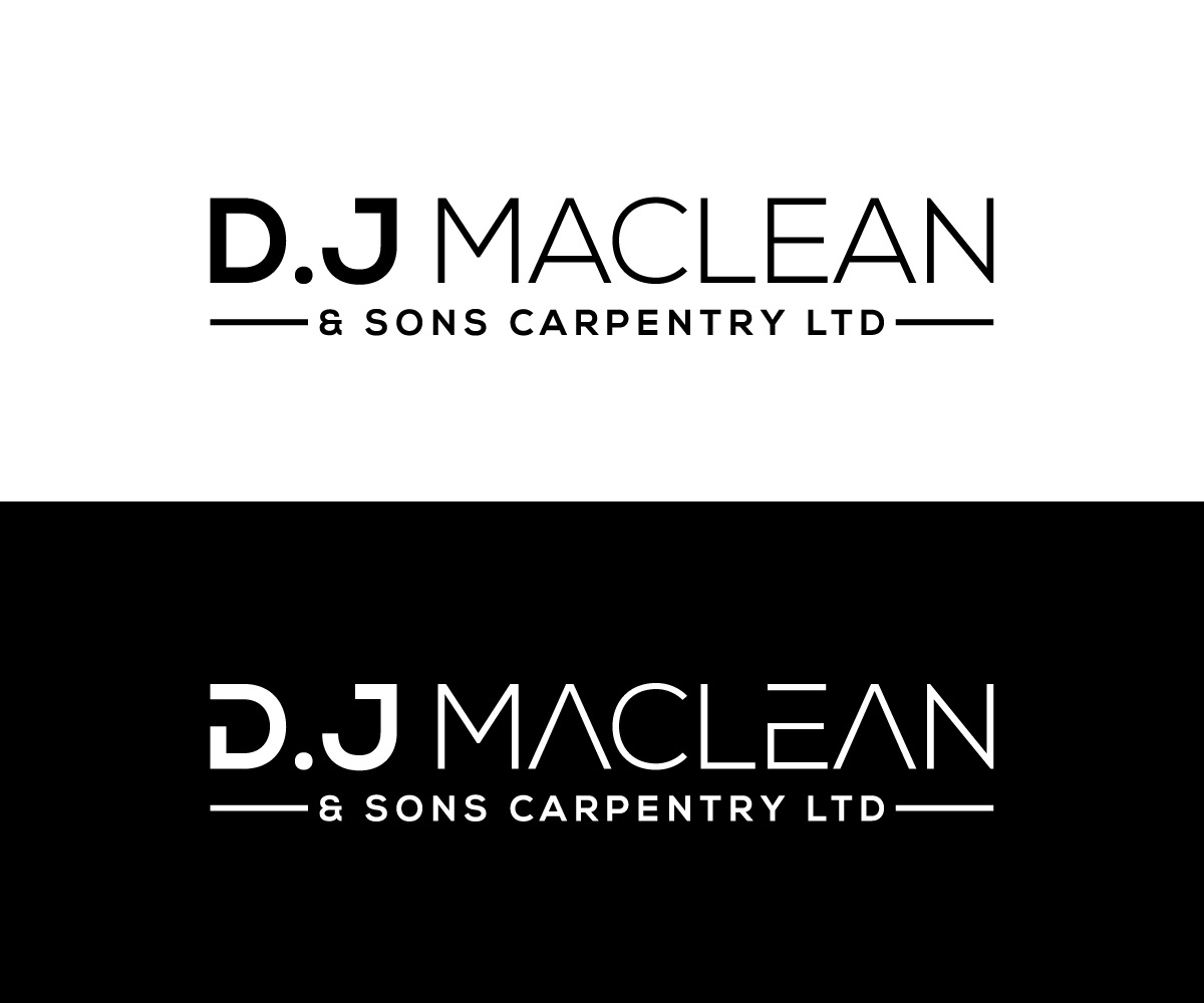 Logo Design by Zt Art for D.J MacLean & Sons Carpentry Ltd. | Design #37153400