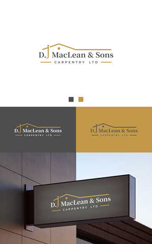 Logo Design by Dell_a.Design for D.J MacLean & Sons Carpentry Ltd. | Design: #37140336