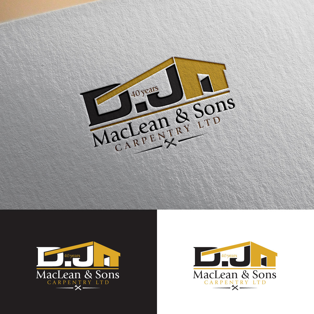 Design de Logo par Alex Henry pour D.J MacLean & Sons Carpentry Ltd. | Design #37140387