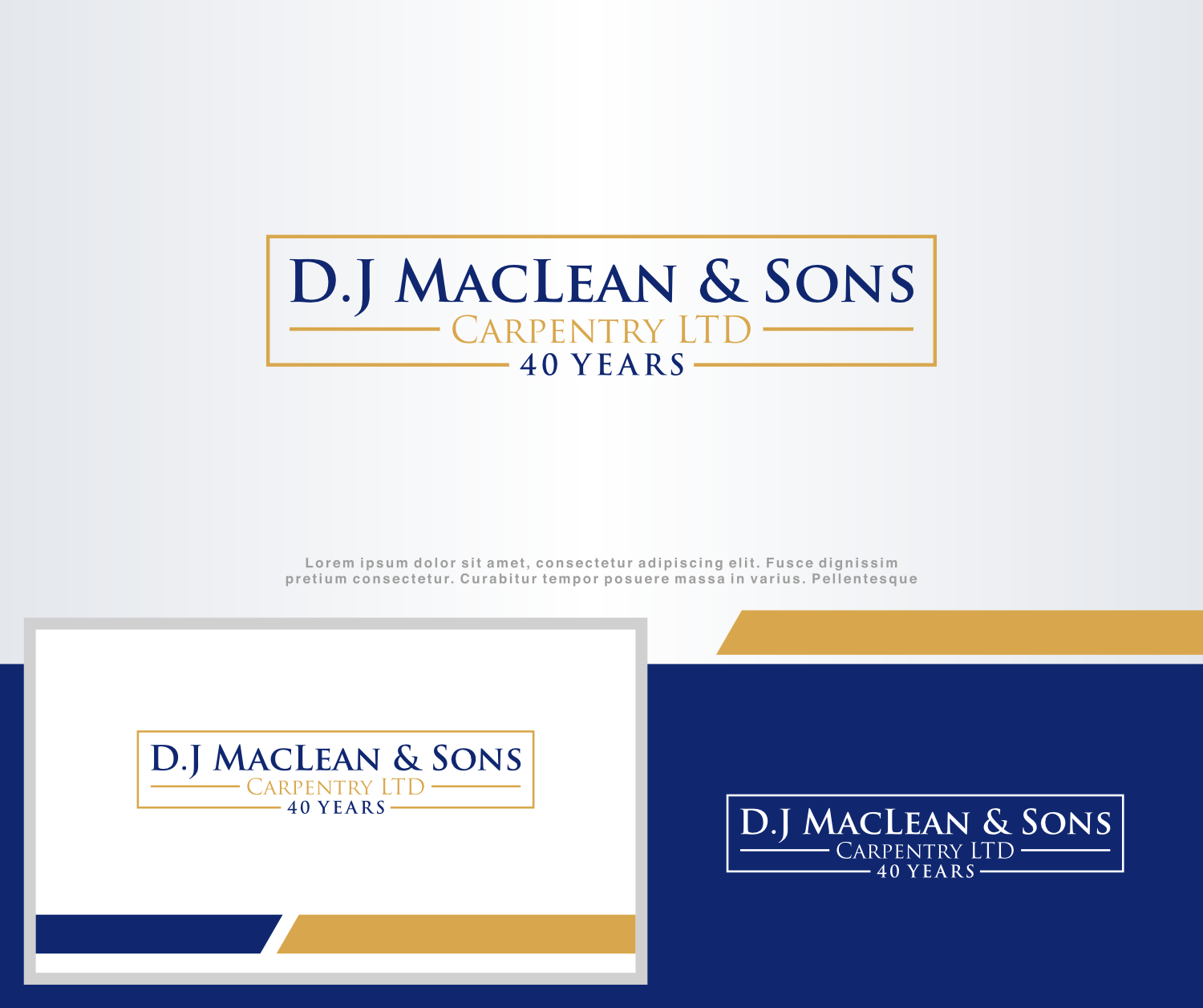 Logo Design by Fenrirgraphy for D.J MacLean & Sons Carpentry Ltd. | Design #37142839
