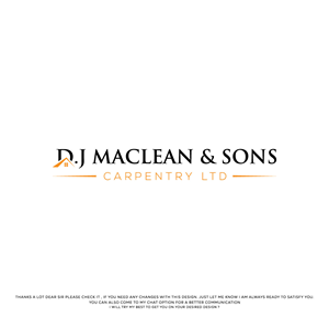 Logo Design by Logo Care. for D.J MacLean & Sons Carpentry Ltd. | Design: #37139189
