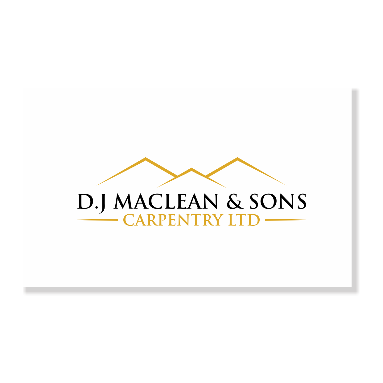 Logo Design by art to for D.J MacLean & Sons Carpentry Ltd. | Design #37141126