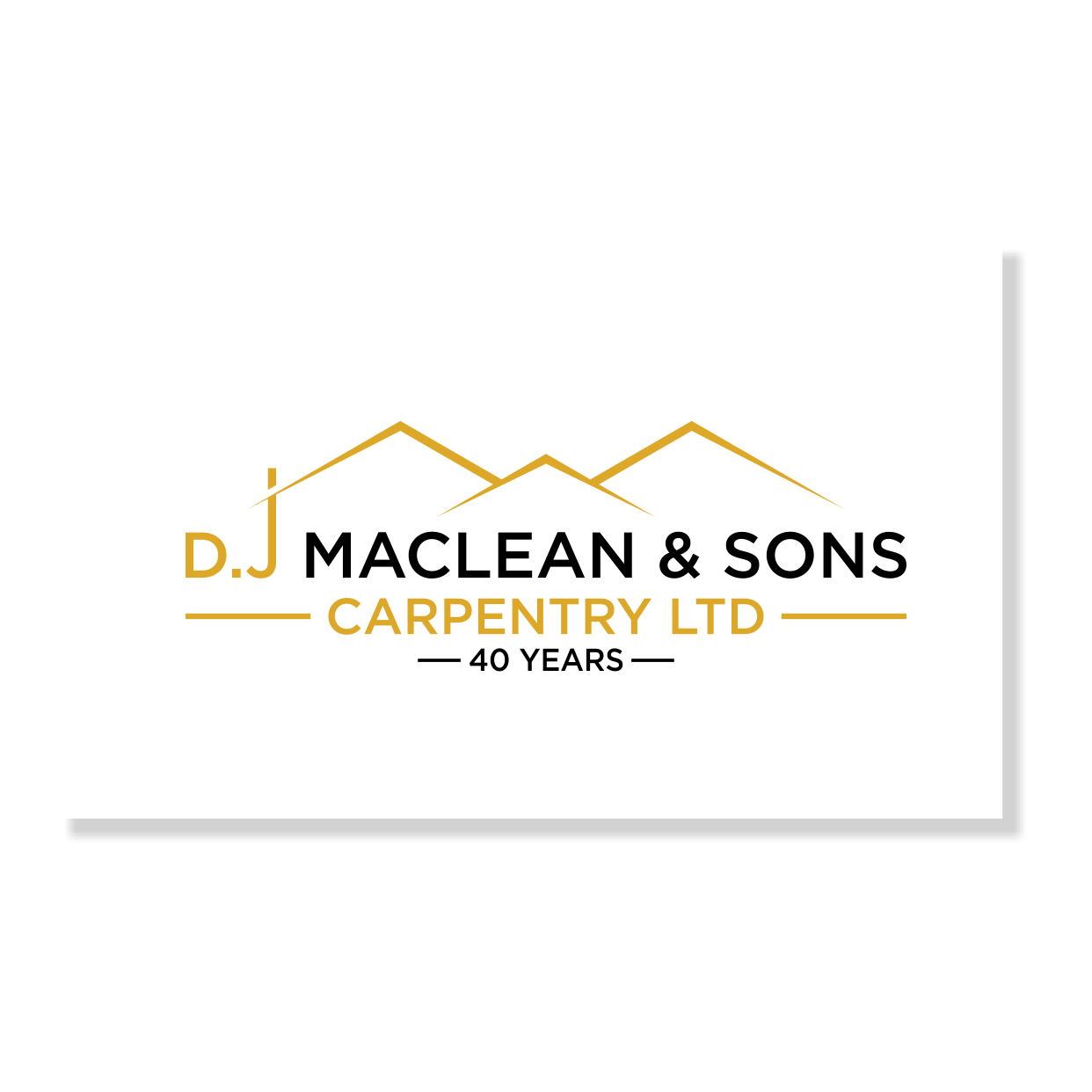 Logo Design by art to for D.J MacLean & Sons Carpentry Ltd. | Design #37142570