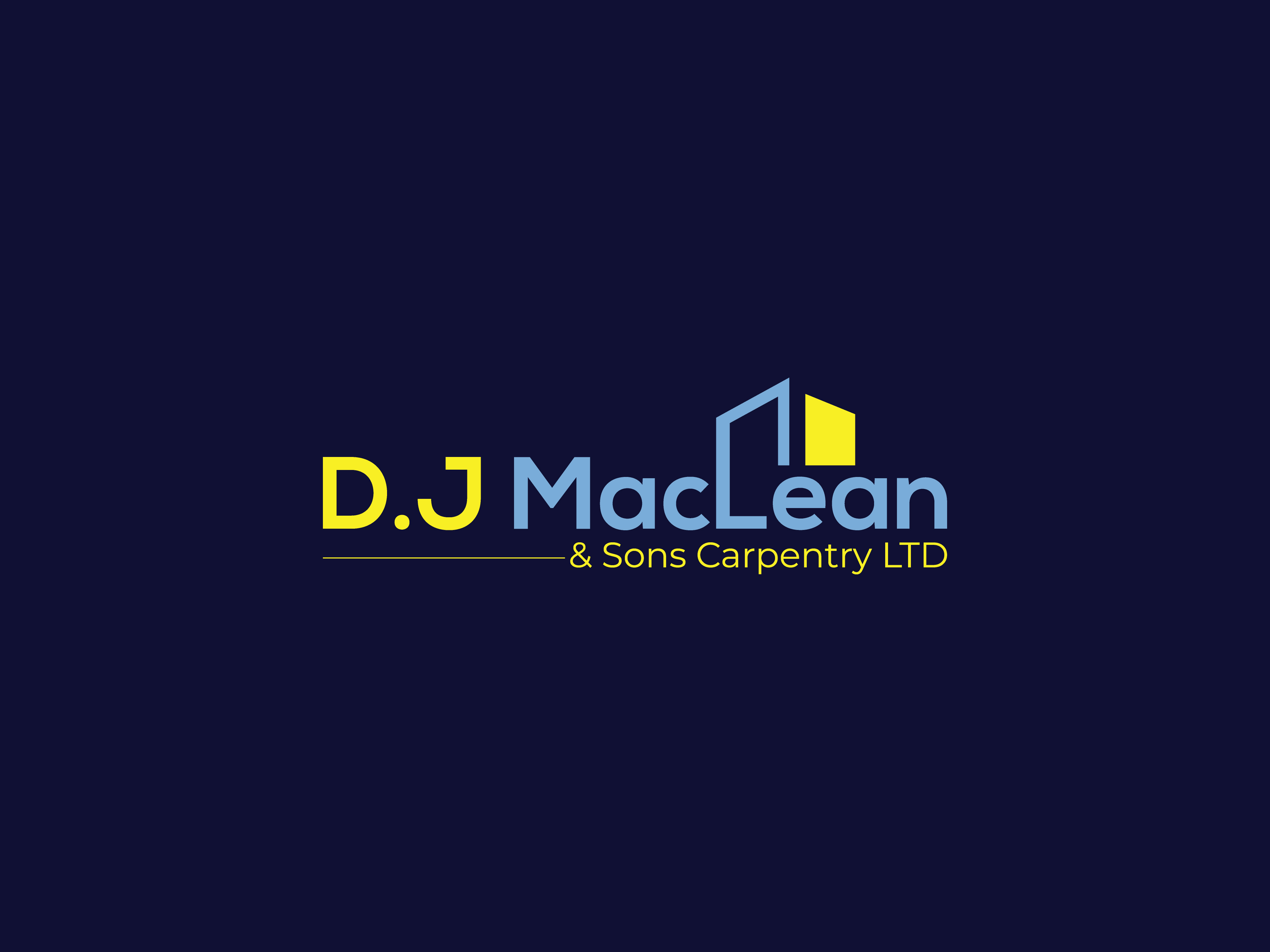 Logo Design by RobloxPro for D.J MacLean & Sons Carpentry Ltd. | Design #37148144