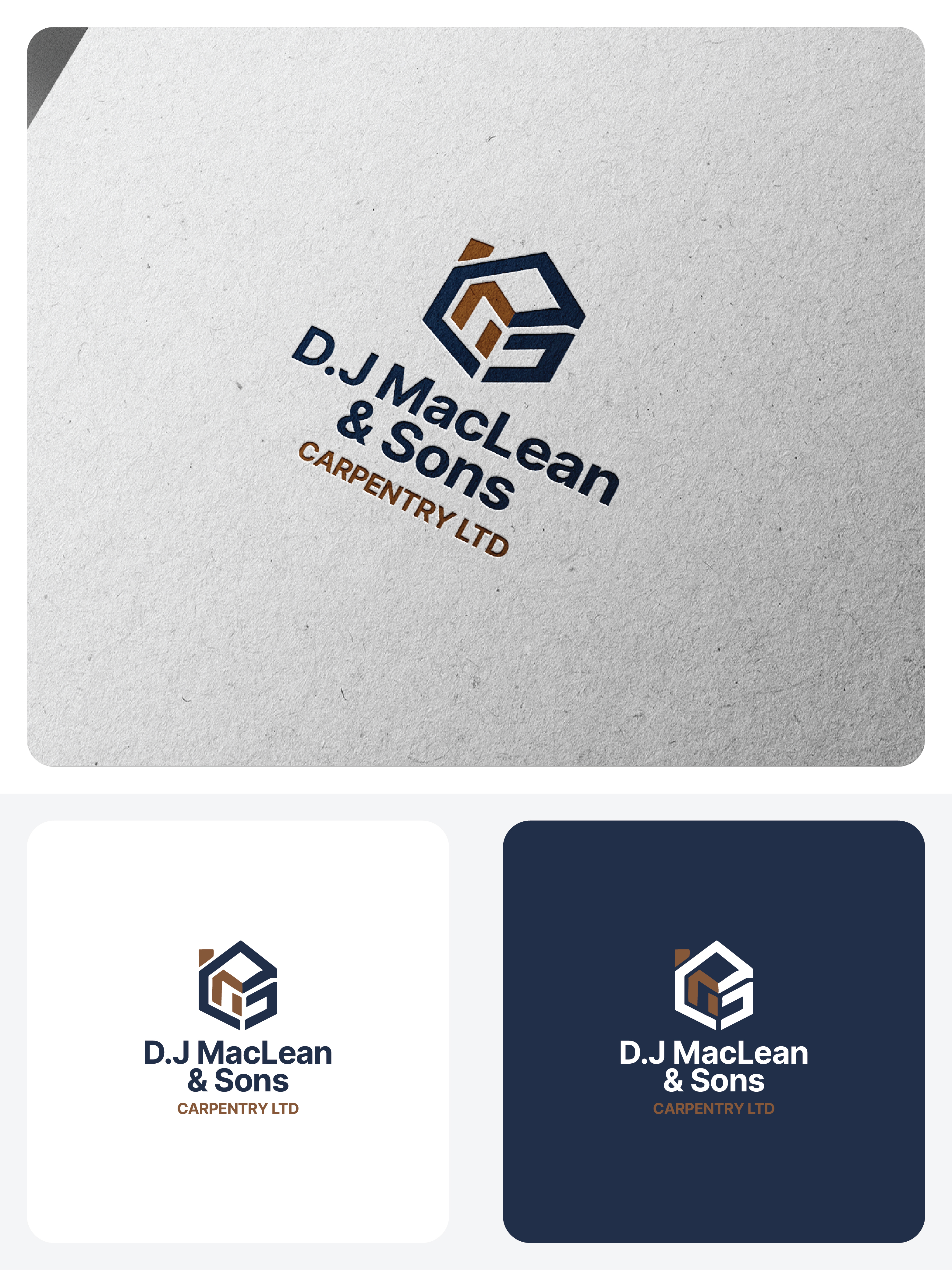 Logo Design by raju.creative for D.J MacLean & Sons Carpentry Ltd. | Design #37141591