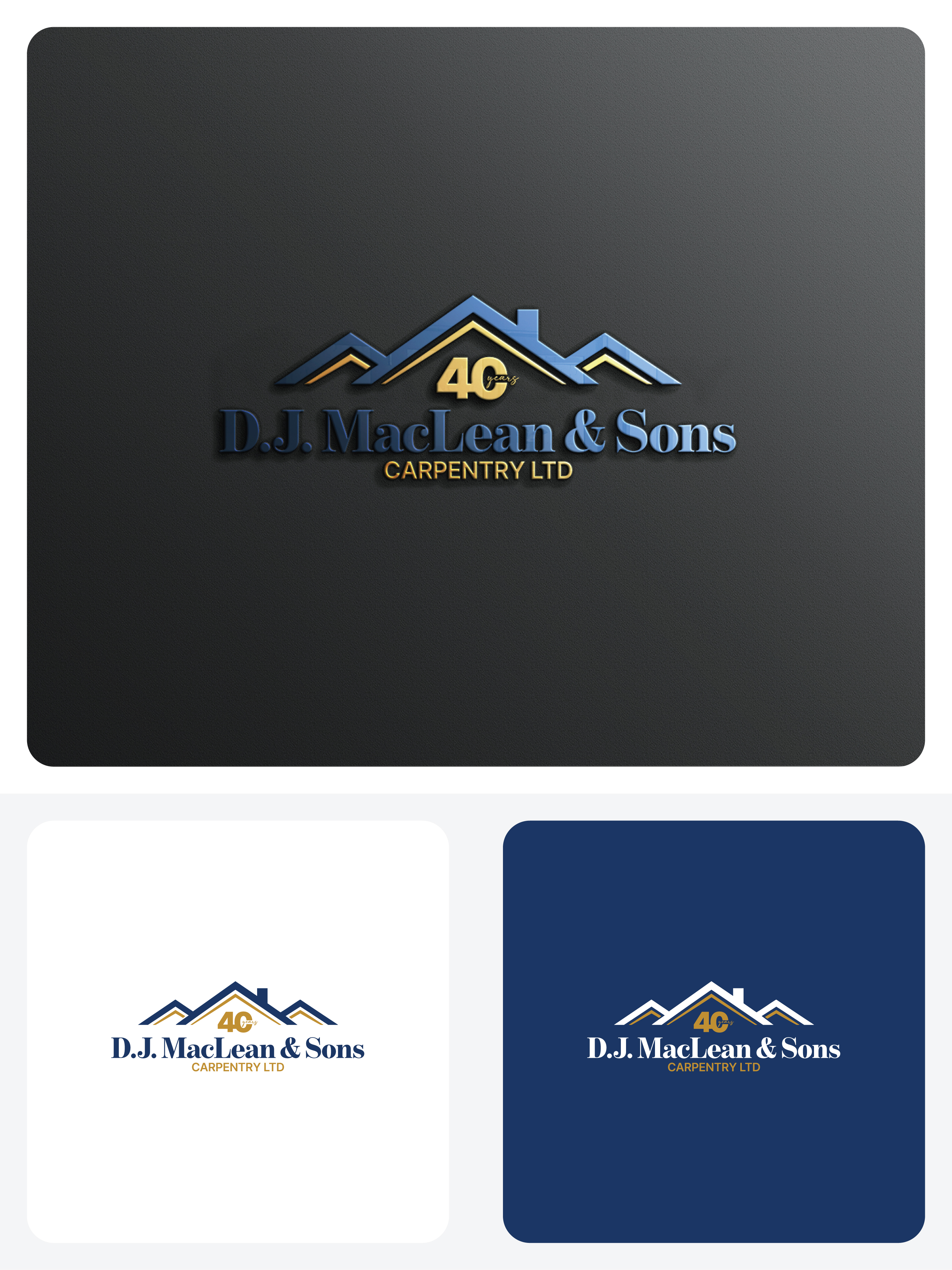 Logo Design by raju.creative for D.J MacLean & Sons Carpentry Ltd. | Design #37142464