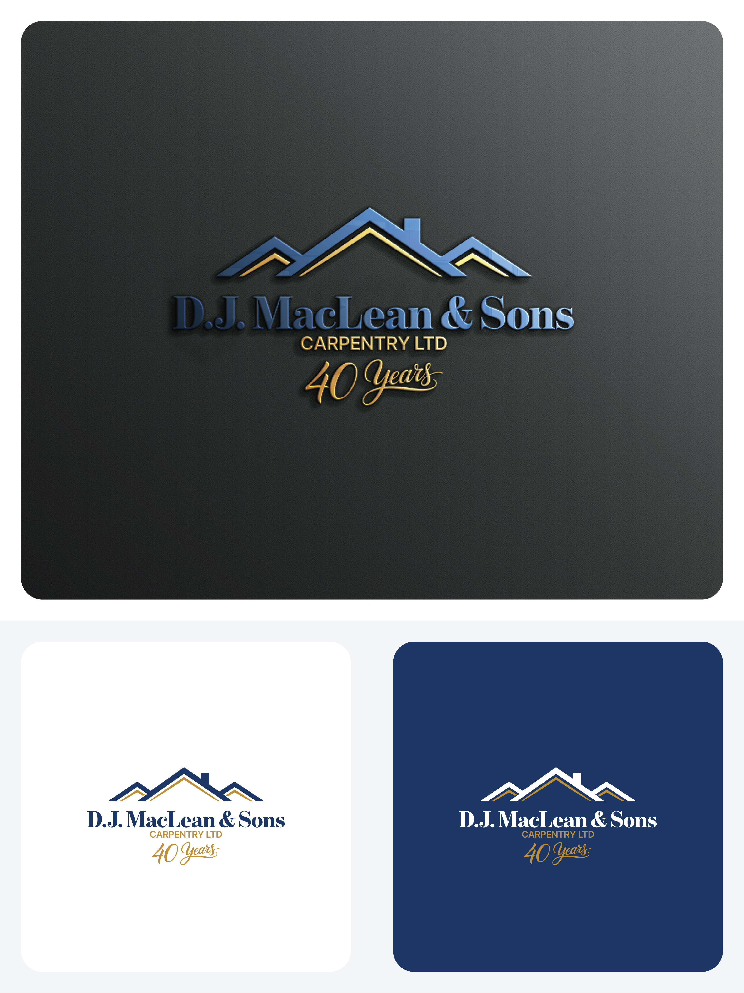 Logo Design by raju.creative for D.J MacLean & Sons Carpentry Ltd. | Design #37145327