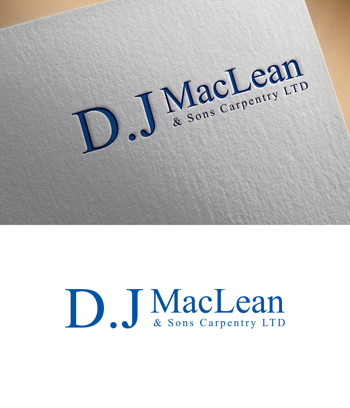 Logo Design by Mehedi100 for D.J MacLean & Sons Carpentry Ltd. | Design #37144989
