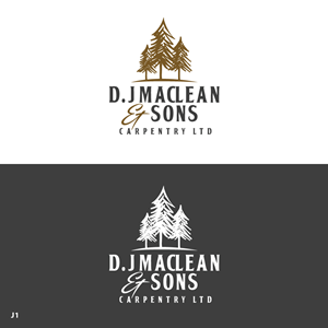 Logo Design by Sujit Banerjee for D.J MacLean & Sons Carpentry Ltd. | Design: #37140712