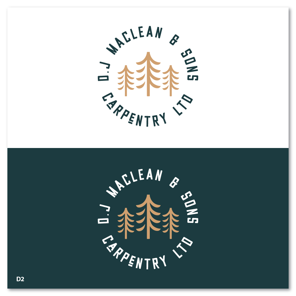 Logo Design by Sujit Banerjee for D.J MacLean & Sons Carpentry Ltd. | Design #37140713