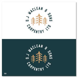 Logo Design by Sujit Banerjee for D.J MacLean & Sons Carpentry Ltd. | Design: #37140713