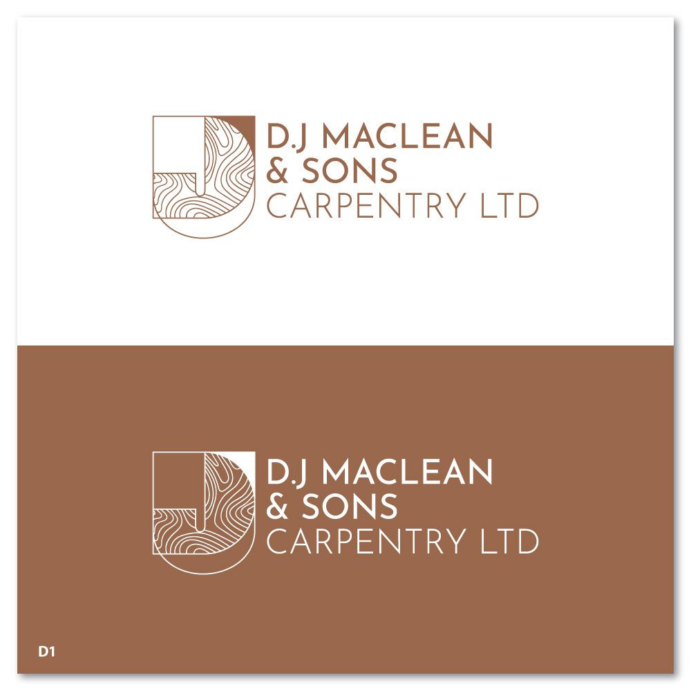 Logo Design by Sujit Banerjee for D.J MacLean & Sons Carpentry Ltd. | Design #37140714