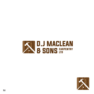 Logo Design by Sujit Banerjee for D.J MacLean & Sons Carpentry Ltd. | Design: #37140716