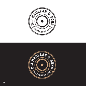 Logo Design by Sujit Banerjee for D.J MacLean & Sons Carpentry Ltd. | Design: #37140718