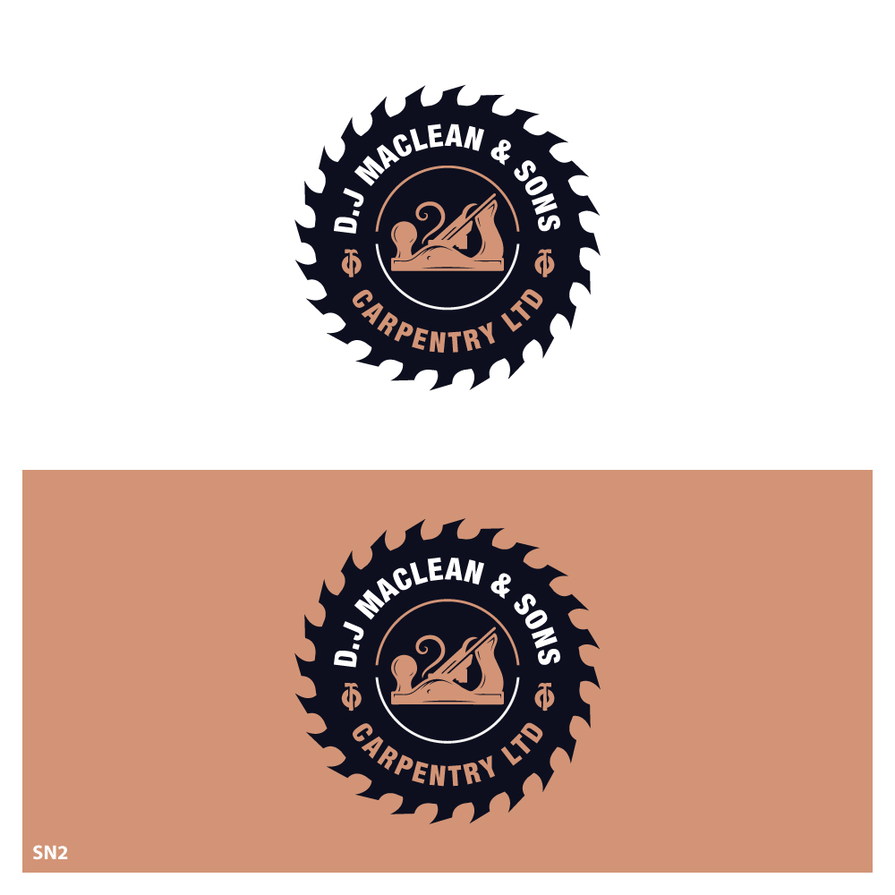 Logo Design by Sujit Banerjee for D.J MacLean & Sons Carpentry Ltd. | Design #37140719