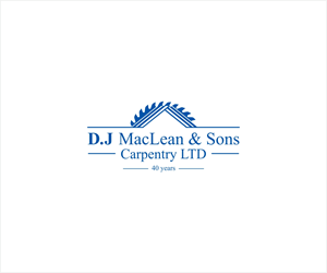 Logo Design by Logocraft for D.J MacLean & Sons Carpentry Ltd. | Design: #37139846